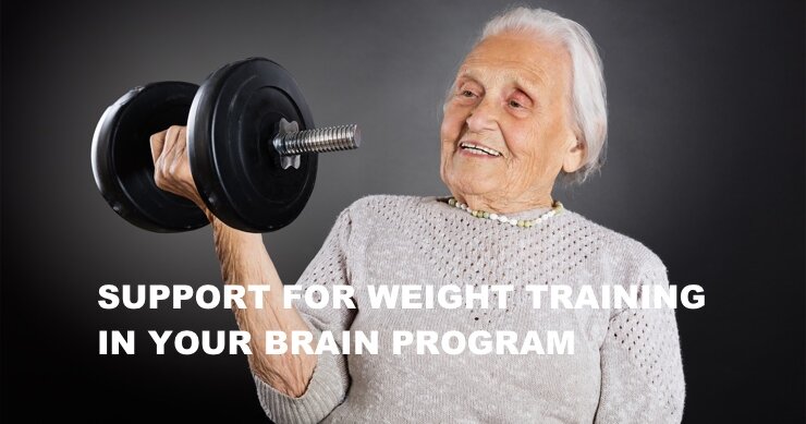 Support for Weight Training in Your Brain Program